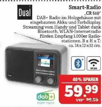 Marktkauf Dual Smart-radio „cr 510“ Angebot