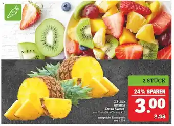 Marktkauf 2 Stück Ananas „extra Sweet“ Angebot