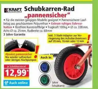 Norma Kraft Schubkarren-rad „pannensicher“ Angebot