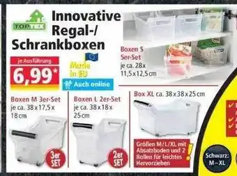 Norma Toptex Innovative Regal- Oder Schrankboxen Angebot