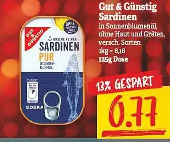 NP Discount Gut & Günstig Sardinen Angebot