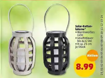 PENNY Solar-rattanlaterne Angebot