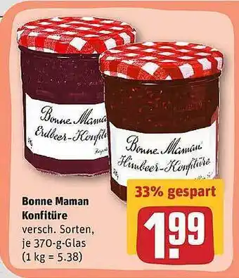 REWE Bonne Maman Konfitüre Angebot