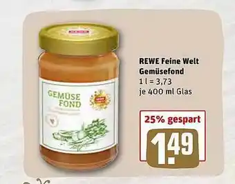 REWE Kaufpark Rewe Feine Welt Gemüsefond Angebot