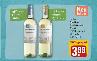 REWE Kaufpark Italien Trentino Mezzacorona Weine Angebot