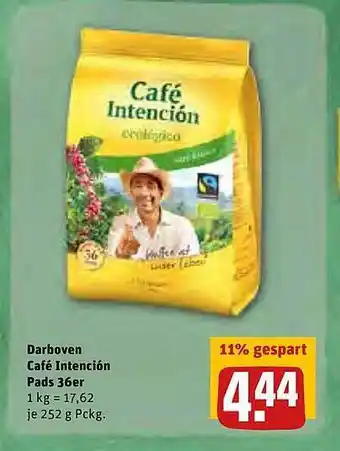 REWE Kaufpark Darboven Café Lntencion Pads 36er Angebot