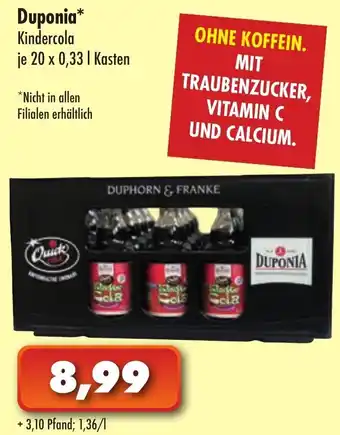 Lösch Depot Duponia Kindercola 20x0,33L Kasten Angebot