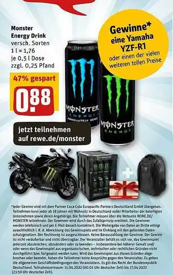 REWE Kaufpark Monster Energy Drink Angebot