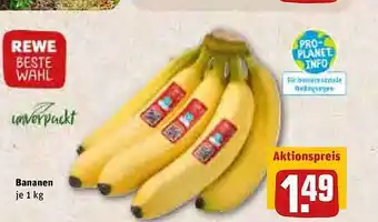 REWE Kaufpark Unverpackt Bananen Angebot