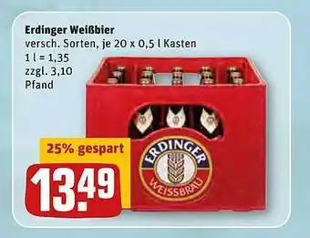 REWE Kaufpark Erdinger Weißbier Angebot