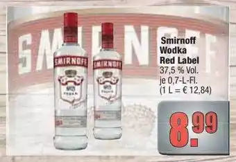 alldrink Smirnoff Wodka Red Label Angebot