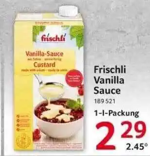 Selgros Frischli Vanilla Sauce Angebot