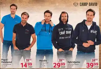 Selgros Camp David Piqué-polohemd, Hoodie Oder Hybridjacke Angebot