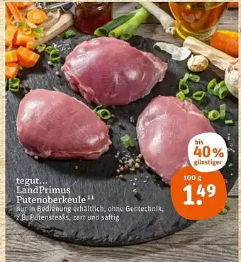 tegut Landprimus Putenoberkeule Angebot