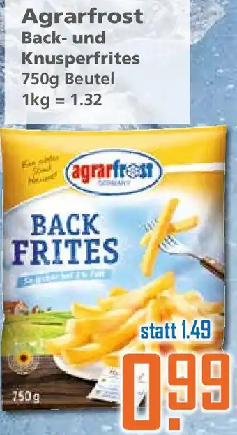 Klaas und Kock Agrarfrost Back- und Knusperfrites 750g Beutel Angebot