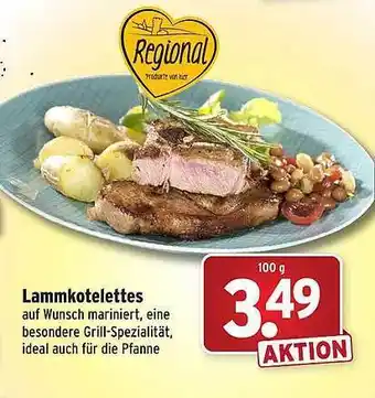 Wasgau Lammkotelettes Angebot