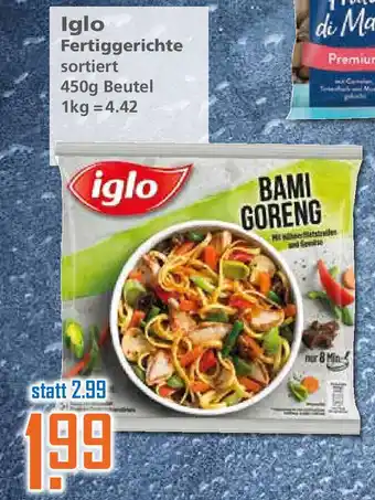 Klaas und Kock Iglo Fertiggerichte 450g Beutel Angebot