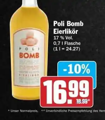 dodenhof Poli Bomb Eierlikör Angebot