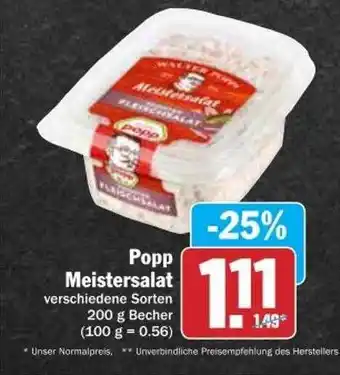 dodenhof Popp Meistersalat Angebot