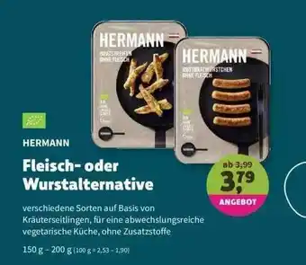 Denns BioMarkt Hermann Fleisch- Oder Wurstalternative Angebot