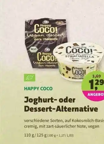 Denns BioMarkt Happy Coco Joghurt- Oder Dessert-alternative Angebot