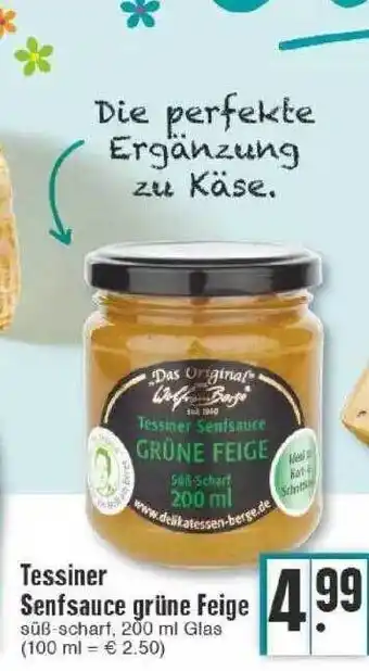 Edeka Tessiner Senfsauce Grüne Feige Angebot