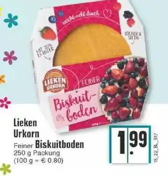 Edeka Lieken Urkorn Feiner Biskuitboden Angebot