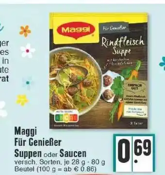 Edeka Maggi Für Genießer Suppen Oder Saucen Angebot