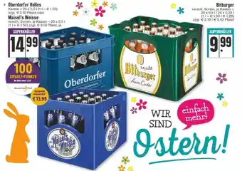 Edeka Oberdorfer Helles, Maisel's Weisse Oder Bitburger Angebot