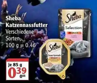 Globus Sheba Katzennasfutter Angebot