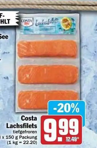 Hit Costa Lachsfilet Angebot