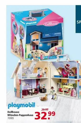 Multi Markt Playmobil Dollhouse Mitnehm-puppenhaus Angebot