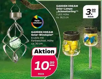 NETTO Garden Dream Solar-lampe „schmetterling“ Oder Solar-windspiel Angebot