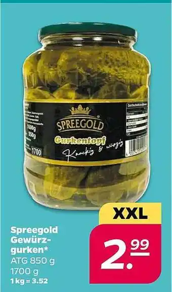 NETTO Spreegold Gewürzgurken Angebot