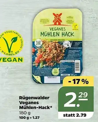 NETTO Rügenwalder Veganes Mühlen-hack Angebot