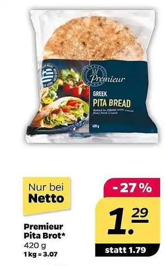 NETTO Premieur Pita Brot Angebot