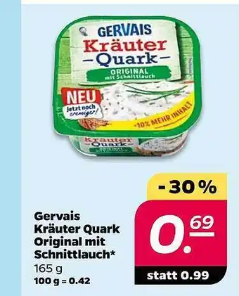 NETTO Gervais Kräuter Quark Original Mit Schnittlauch Angebot