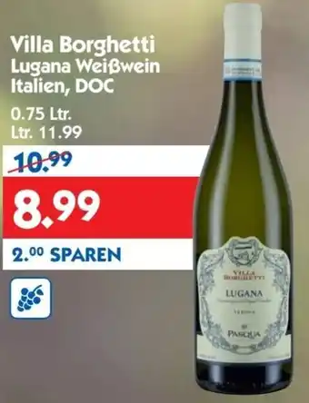 Hol'ab Getränkemarkt Villa Borghetti Lugana Weißwein Italien, DOC 0,75L Angebot