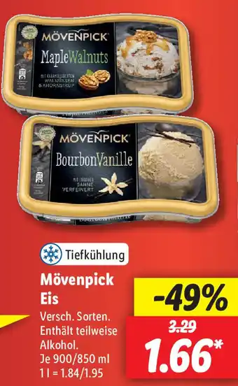 Lidl Mövenpick Eis 900/850 ml Angebot