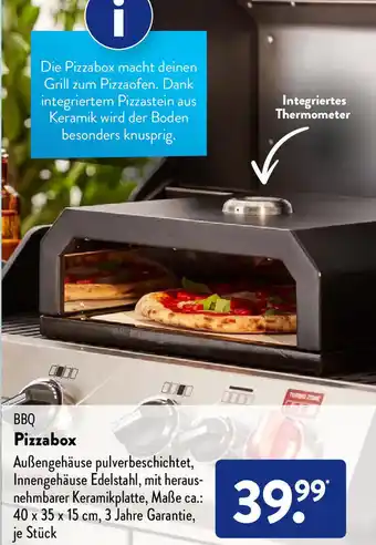 Aldi Süd BBQ Pizzabox Angebot