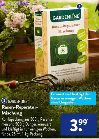 Aldi Süd Gardenline Rasen Reparatur Mischung 1kg Packung Angebot