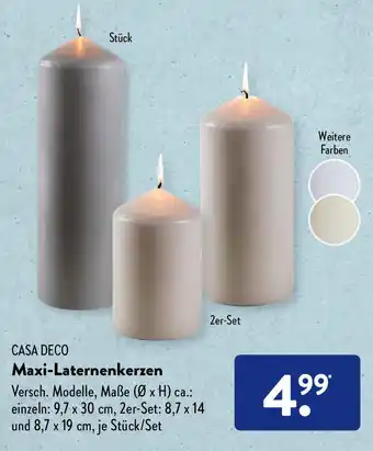 Aldi Süd Casa Deco Maxi Laternenkerzen Angebot