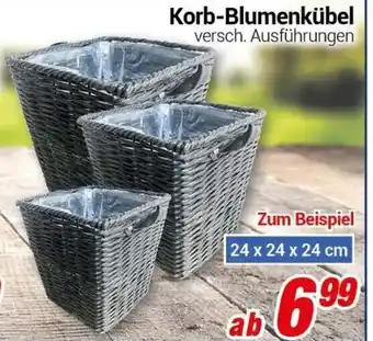 CENTERSHOP Korb Blumenkübel Angebot