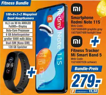 expert Octomedia Xiaomi Smartphone Redmi Note 11S oder Fitness Tracker Mi Smart Band 5 Angebot