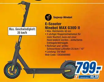 expert Octomedia Segway Ninebot E-Scooter Ninebot Max G30D II Angebot