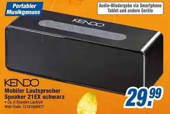 expert Octomedia Kendo Mobiler Lautsprecher Speaker 21EX schwarz Angebot