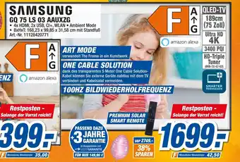 expert Techno Land Samsung GQ 75 LS 03 AAUXZG Angebot