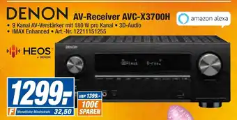 expert Techno Land Denon AV-Receiver AVC-X3700H Angebot