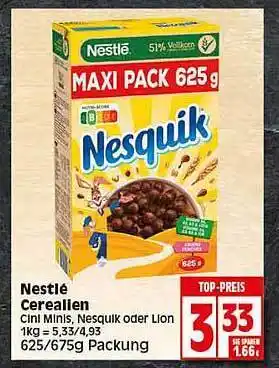 Elli Markt Nestlé Cerealien Angebot