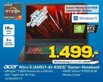 Euronics XXL Acer Nitro 5 (an517-41-r323) Gamer-notebook Angebot